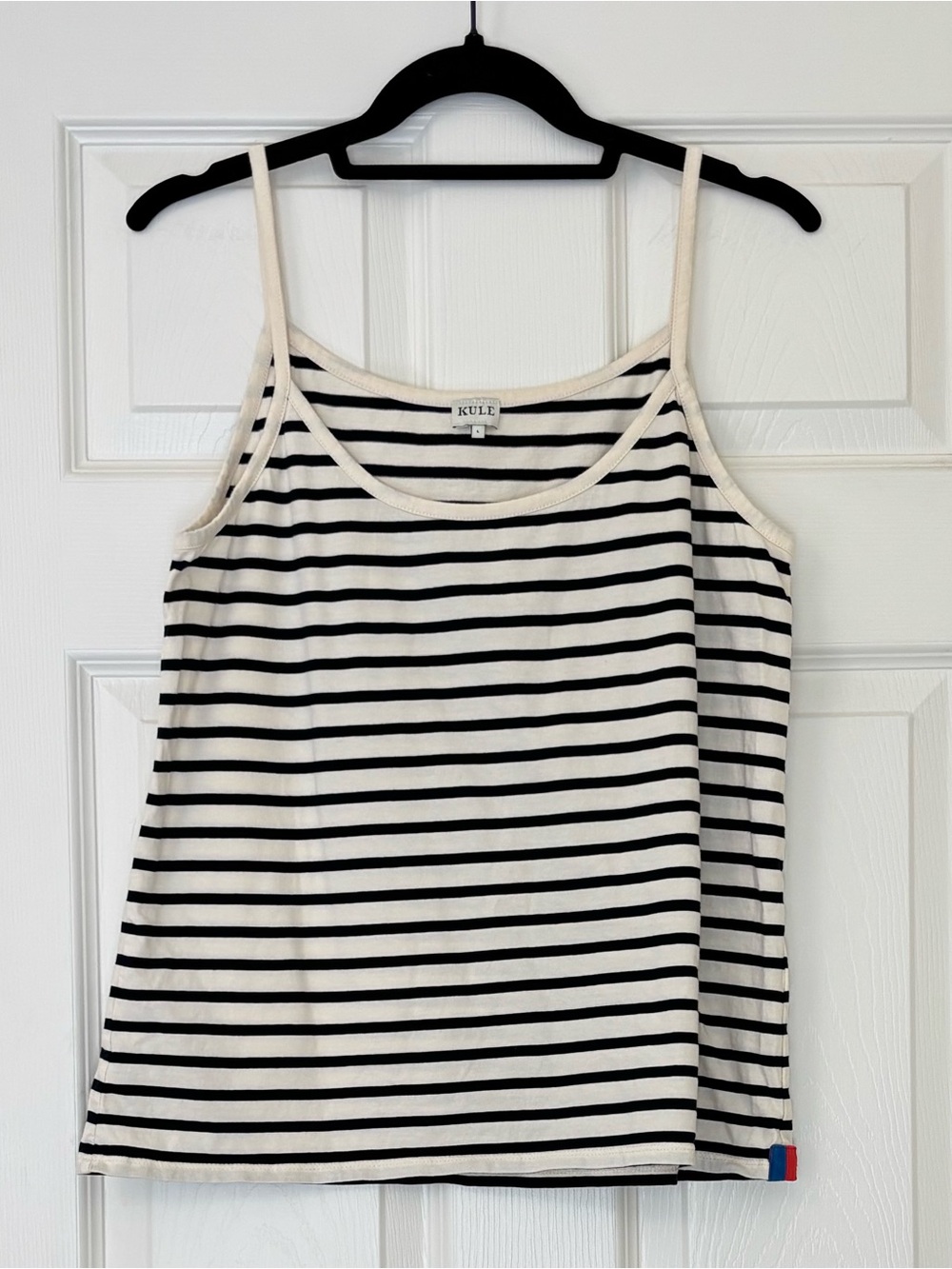 Kule 100% Cotton The Spaghetti Striped Tank Top